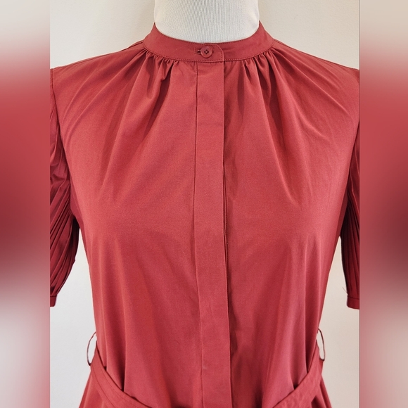 NWT || DEREK LAM 10 CROSBY || size 0, tiered dress, a-line, short sleeved - Picture 7 of 12